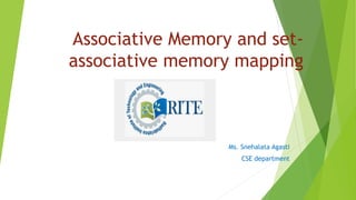 Associative memory and set associative memory mapping | PPTX