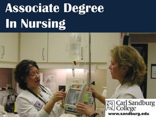 Associate Degree In Nursing www.sandburg.edu 