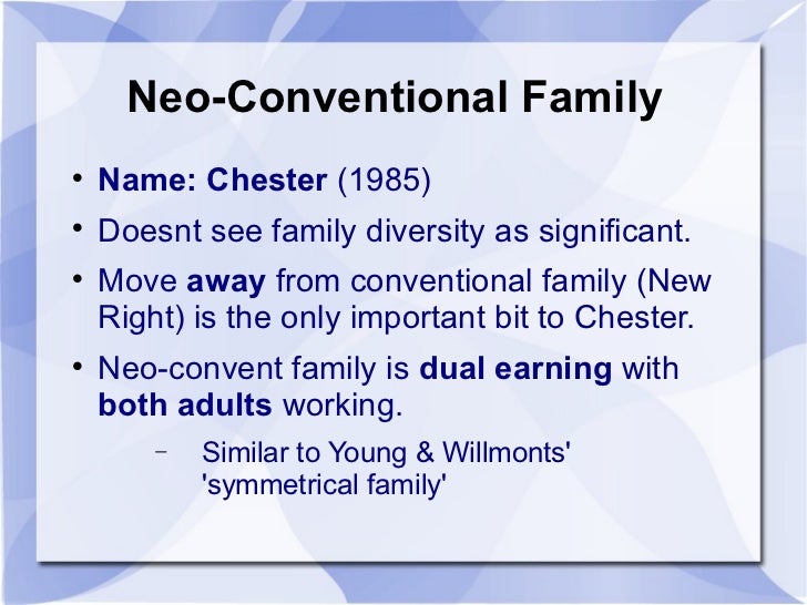 Neo conventional family definition