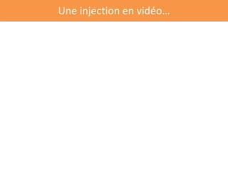 Une injection en vidéo…
 