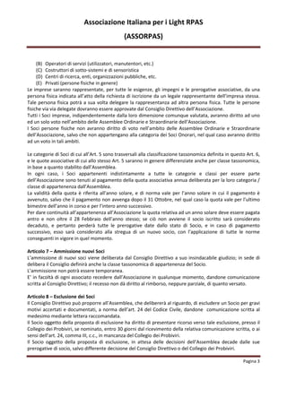 Lettera di comunicazione esclusione socio cooperativa