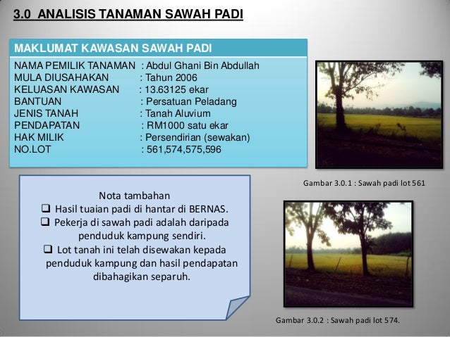 cadangan guna tanah pertanian