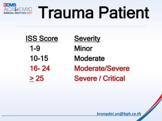 Iss Classification Trauma Care System and Role of Nurses in Trauma Fast Track | PDF