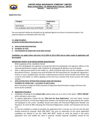 United India Insurance - Recruitment of Assistants 684 Vacancies ...
