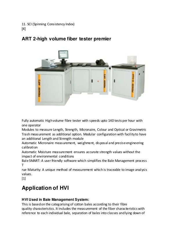 Hvi High Volume Instrument hvi high volume instrument