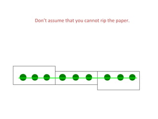Don’t assume that you cannot rip the paper.
 