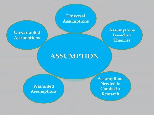 assumption and hypothesis example in research