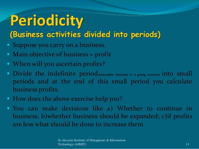 Assumptions underlying accounting measurement