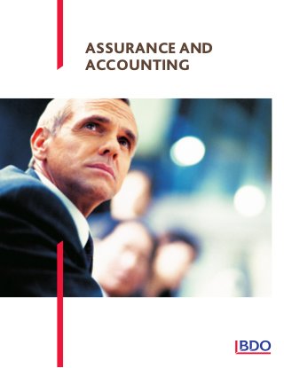ASSURANCE AND
ACCOUNTING

 