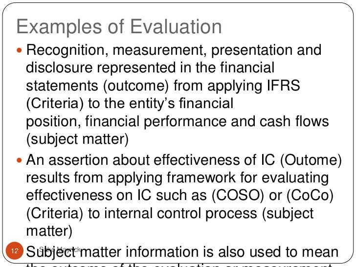 assurance engagement and prospective financial information 2 examples of financial information