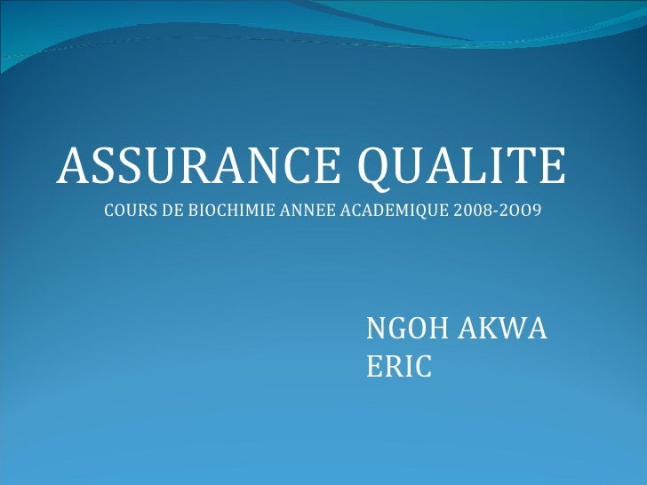 Assurance Qualite