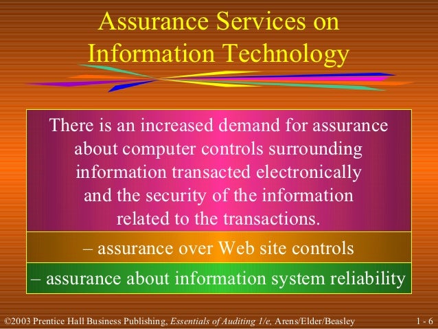 Hall singleton information technology auditing assurance