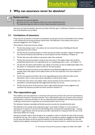 ASSURANCE Study Manual CA Certificate Level - ICAB | PDF