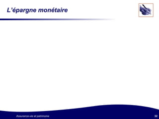 L’épargne monétaire 