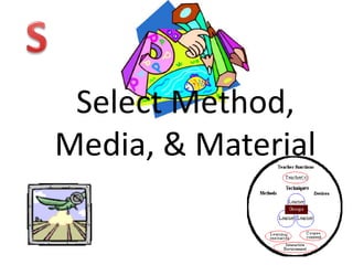 Select Method,
Media, & Material
 