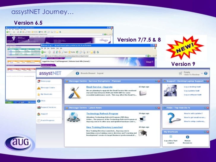 Assyst 9 Overview Roadmap