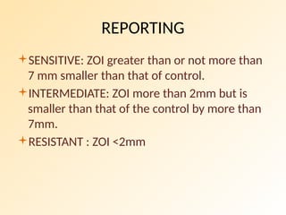 Zoe Intolerance Test methods of Antibiotic susceptibility testing | PPTX
