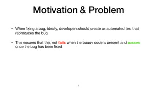 Understanding Bug-Reproducing Tests: A First Empirical Study (AST 2026 ...