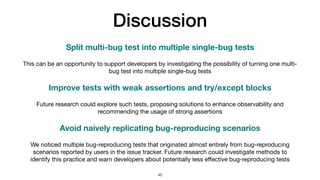 Understanding Bug-Reproducing Tests: A First Empirical Study (AST 2026 ...