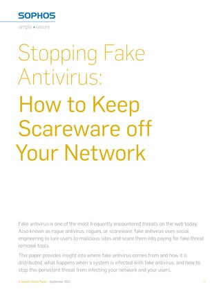 How to turn off sophos antivirus