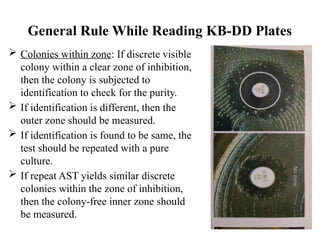 antimicrobial susceptibility test power point presentation | PPTX