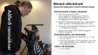 NETKANNANIR Á MEÐAL NEMENDA
•
•
•
•
•
•
•
 