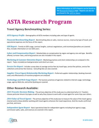 2015 ASTA Agency Profile | PDF
