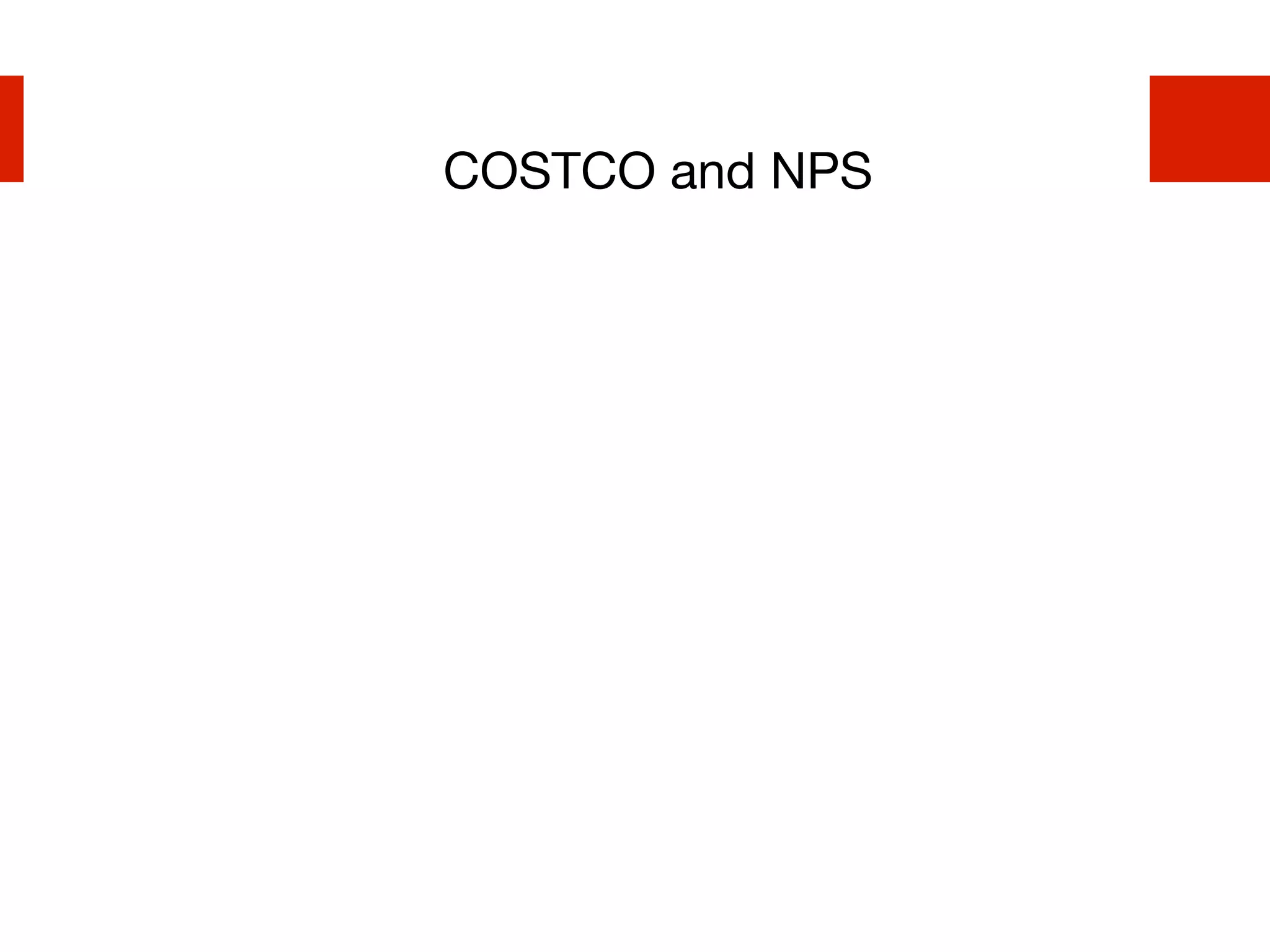 COSTCO and NPS
 