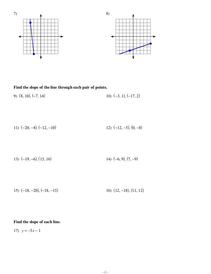 Worksheets Find The Slope Of Each Line Worksheet find the slope of each line worksheet delibertad delibertad