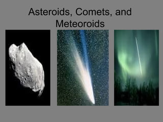 Asteroids, Comets, and
Meteoroids

 