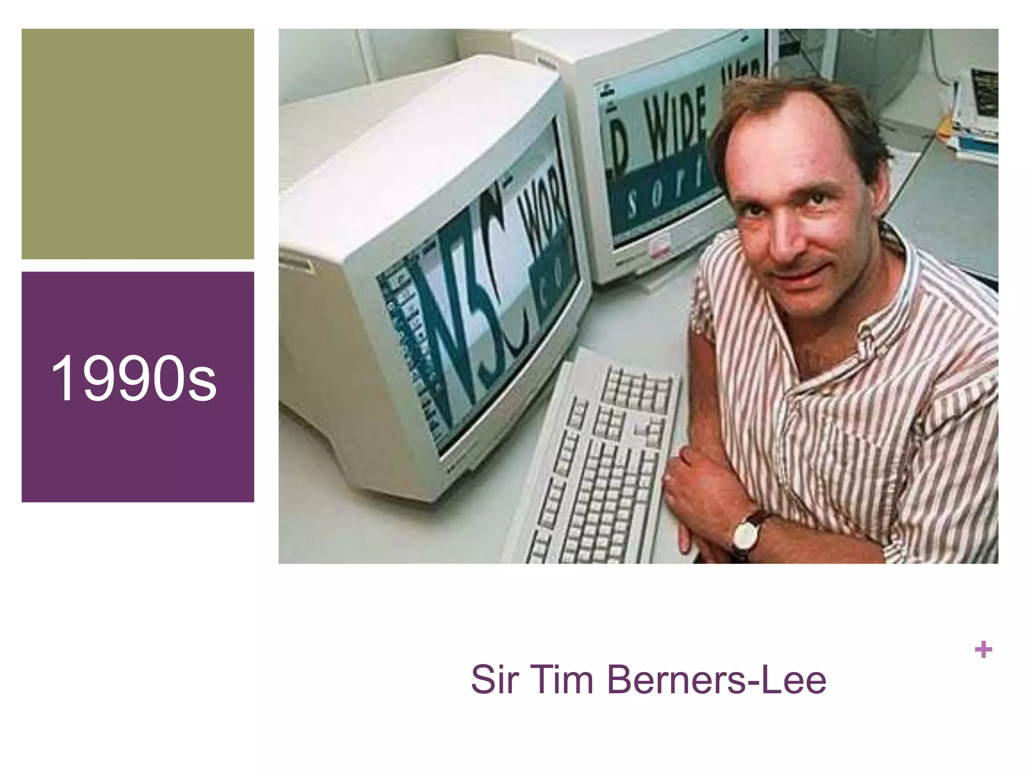 +
Sir Tim Berners-Lee
1990s
 