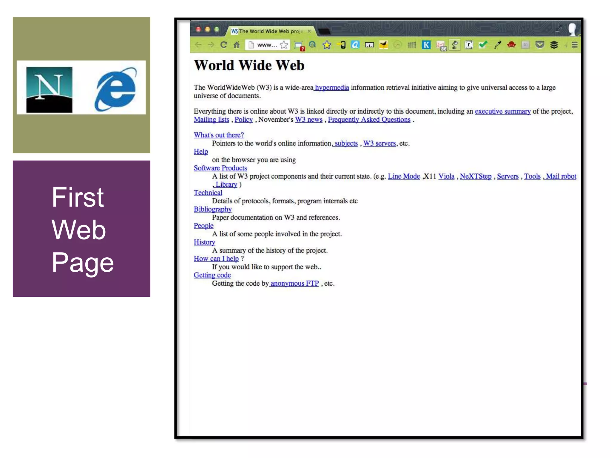 +
First
Web
Page
 