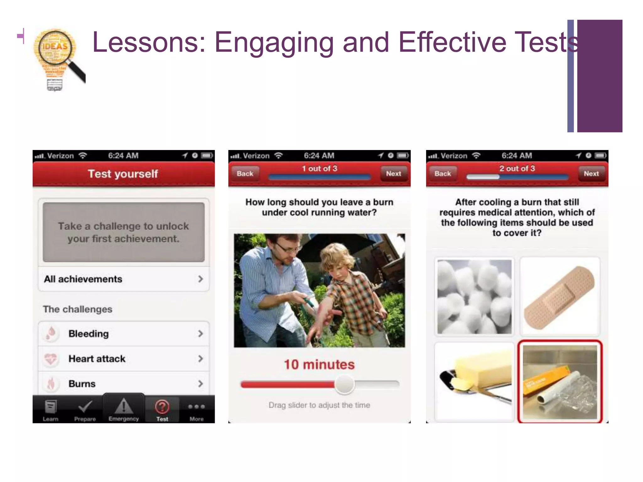 + Lessons: Engaging and Effective Tests
 