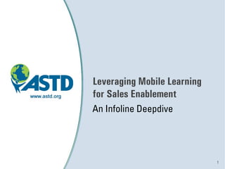 Leveraging Mobile Learning
for Sales Enablement
An Infoline Deepdive

1

 