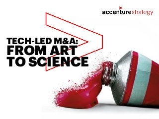 FROM ART
TO SCIENCE
TECH-LED M&A:
 