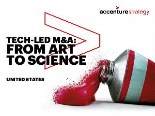 FROM ART
TO SCIENCE
TECH-LED M&A:
UNITED STATES
 