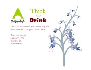 Think-n-Drink: Social Media for Events