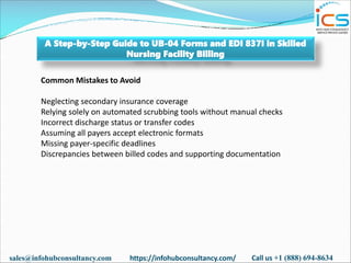 A Step-by-Step Guide to UB-04 Forms and EDI 837I in Skilled Nursing ...