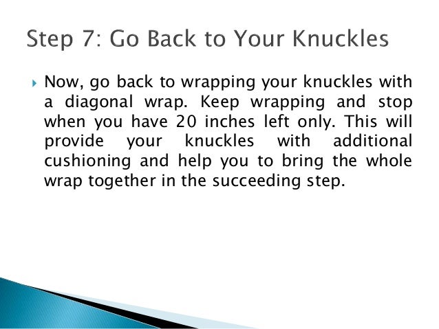 A Step by Step Guide to Wrapping Hands for Boxing | PPTX