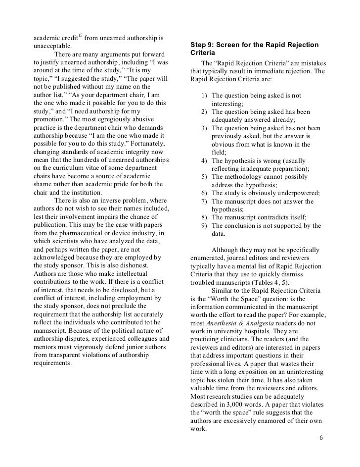 A step by step guide to writing a scientific manuscript