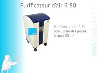 Puriﬁcateur d’air R 80
conçu pour des pièces
jusqu’à 80 m²
Puriﬁcateur d’air R 80
 