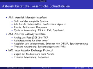 Asterisk-Java at JUGC 2009-05-29