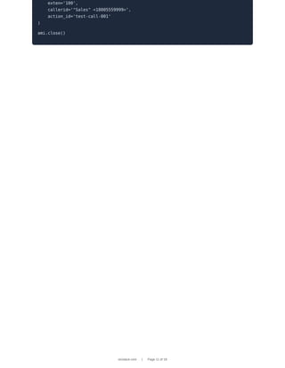 Asterisk Manager Interface (AMI): The Complete Developer Guide | PDF