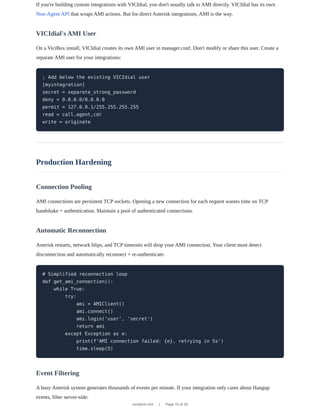 Asterisk Manager Interface (AMI): The Complete Developer Guide | PDF