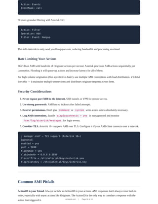 Asterisk Manager Interface (AMI): The Complete Developer Guide | PDF