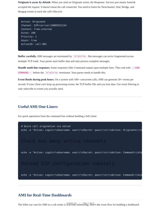 Asterisk Manager Interface (AMI): The Complete Developer Guide | PDF