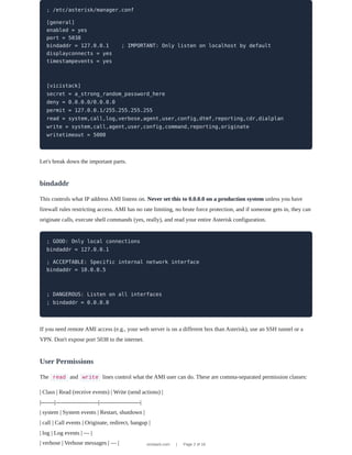 Asterisk Manager Interface (AMI): The Complete Developer Guide | PDF