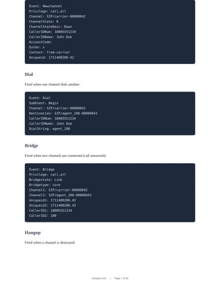 Asterisk Manager Interface (AMI): The Complete Developer Guide | PDF