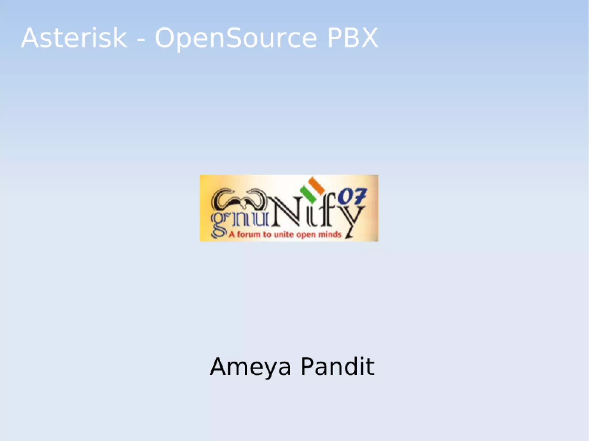 ASTERISK - Open Source PBS
