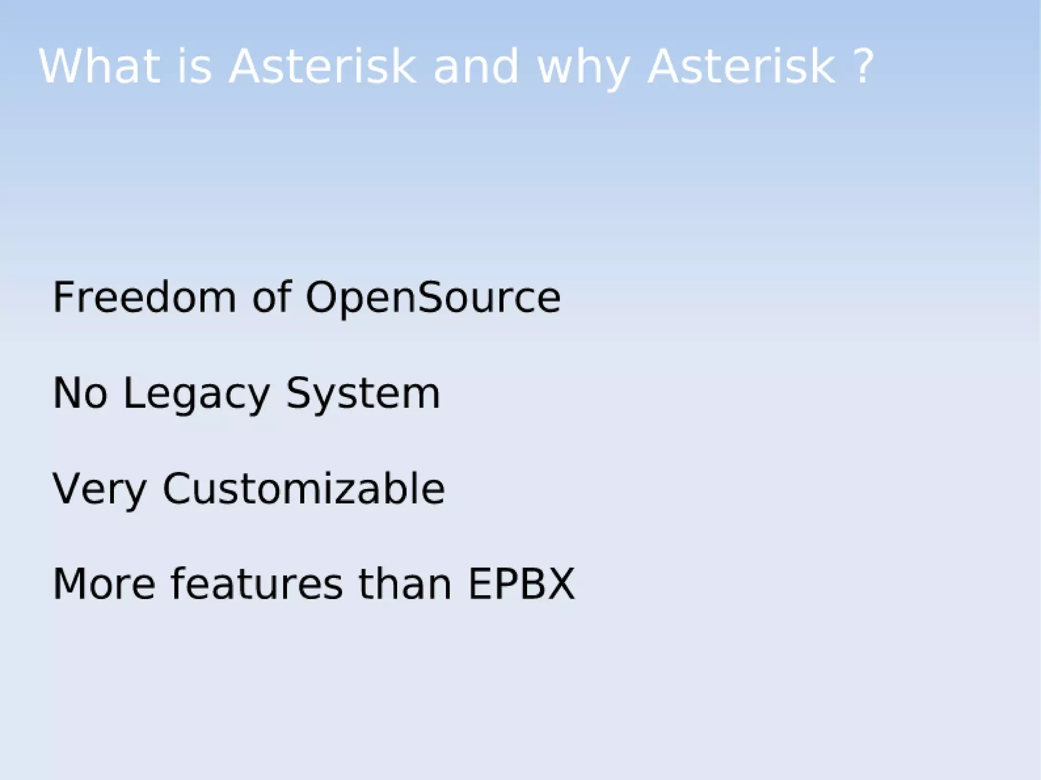 ASTERISK - Open Source PBS